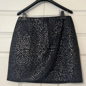 LOFT Black Wrap Skirt